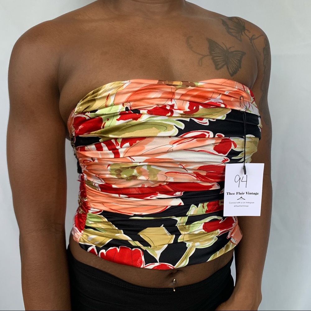 SOLD ✅Classic Kay Unger Ny Multi-Color Floral Corset